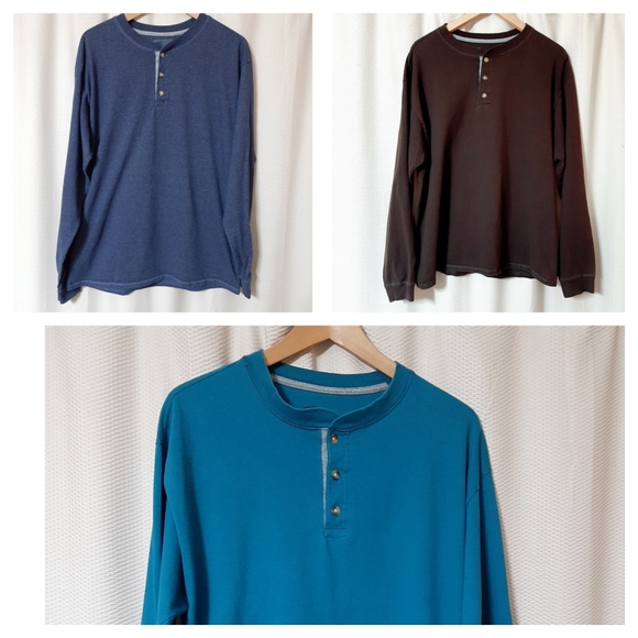 New set of 3 100%Cotton LS Tops - Picture 1 of 16